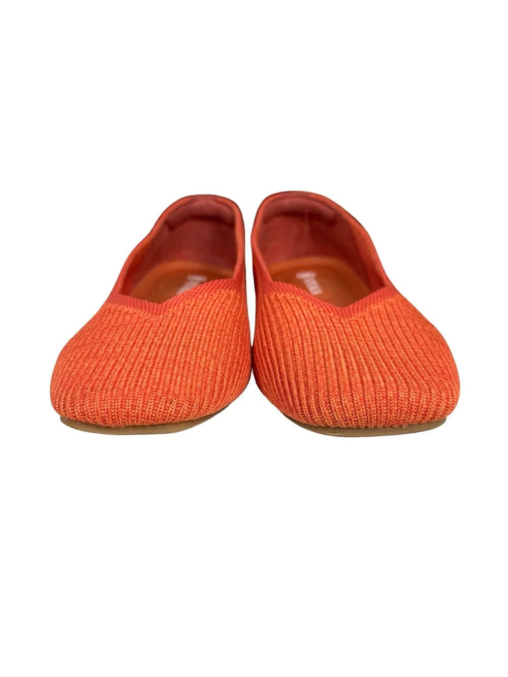 VIVAIA Margot 2.0 Square-Toe V-Cut Flats Orange Size 37.5 - Picture 2 of 11